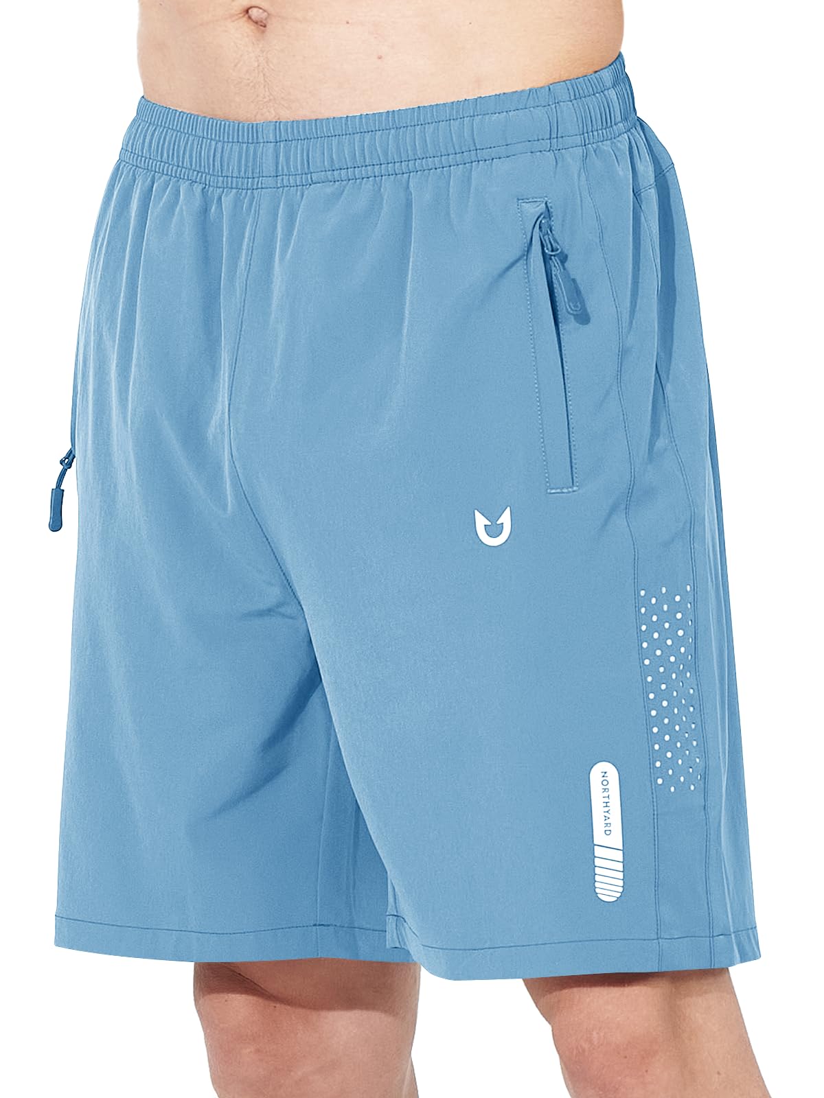 NORTHYARD Men's Athletic Running Shorts Gym Workout 7"/9"/5" Zipper Pockets Jansha Store