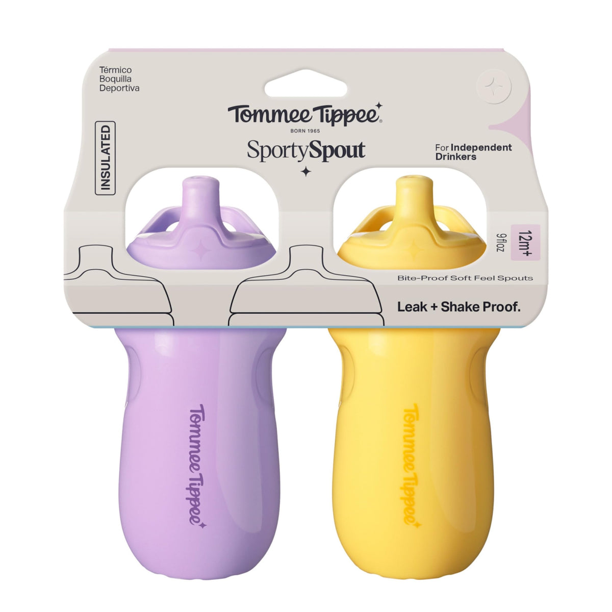 Tommee Tippee Toddler Sippy Cup, Sporty Spout, 1-3 Years, Insulated Jansha Store