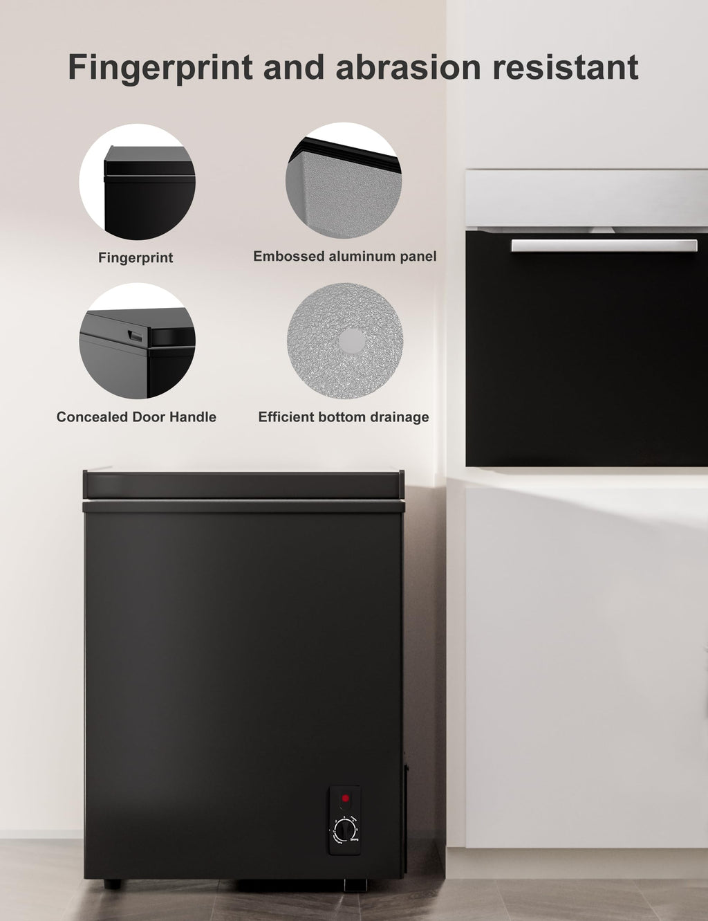 7.0 Cu Ft Chest Freezer - Energy Saving Quiet Top Open Door Mini Freezer Adjustable 6 Thermostat - Compact Small Deep Freezer w/Removable Basket and Defrost Water Drain for Home/Apartment/Garage Jansha Store