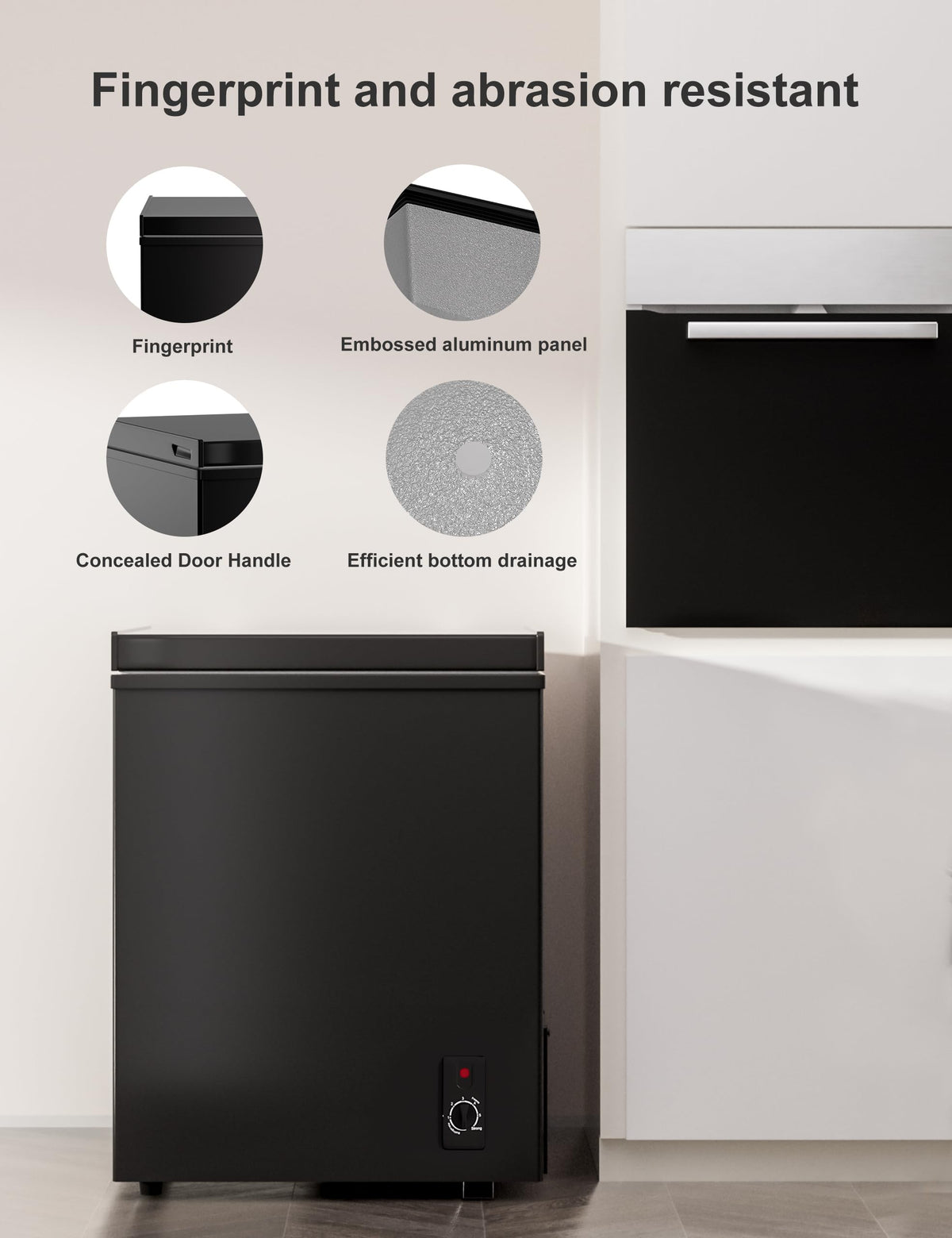 7.0 Cu Ft Chest Freezer - Energy Saving Quiet Top Open Door Mini Freezer Adjustable 6 Thermostat - Compact Small Deep Freezer w/Removable Basket and Defrost Water Drain for Home/Apartment/Garage Jansha Store