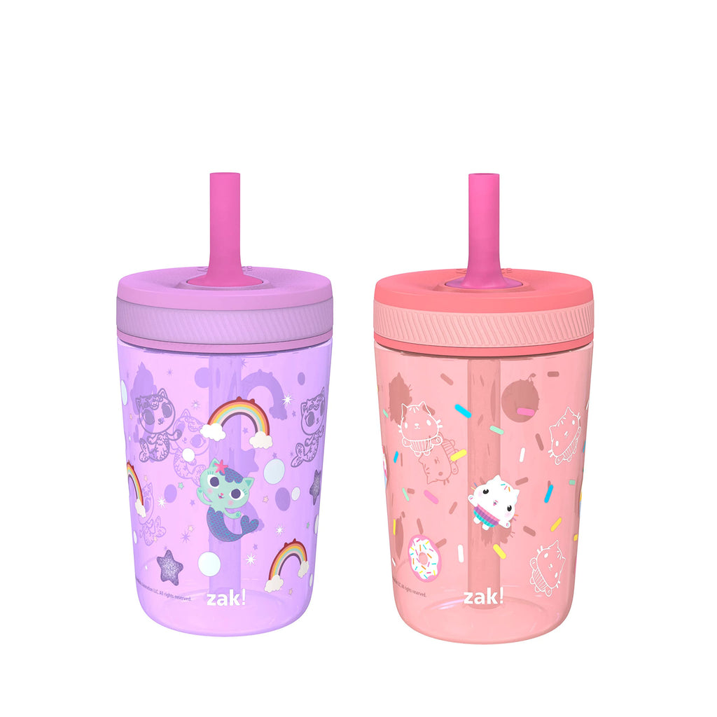 Zak Designs Blippi Kelso Toddler Cups For Travel or At Home, 2-Count Durable Plastic Sippy Cups With Leak-Proof Design is Perfect For Kids (Blippi), 15 Ounces (Pack of 12) Jansha Store