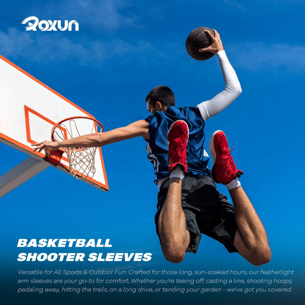 ROXUN Arm Sleeves Cooling UV Sun Protection Sport Compression for Men Women Jansha Store