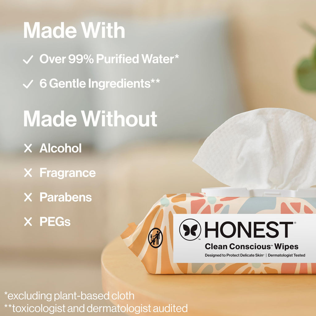 The Honest Company Multi-Use Baby Wipes, Pattern Play, 720 Count Jansha Store