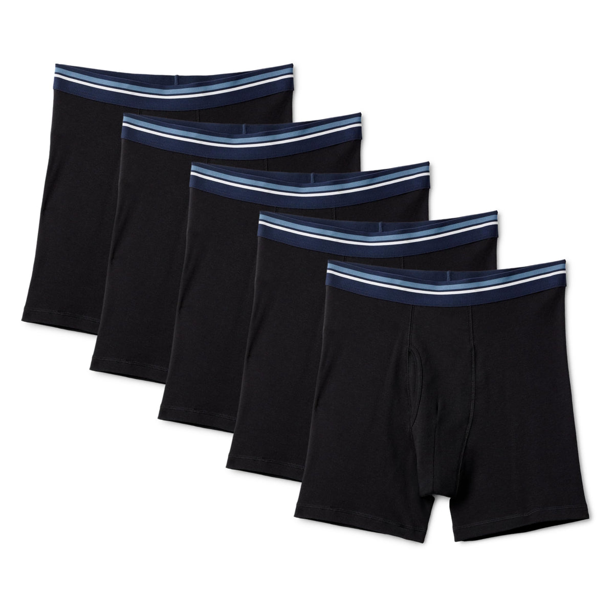 Amazon Essentials Men's Breathable Cotton Boxer Briefs, Tag-Free, Pack of 5 Jansha Store