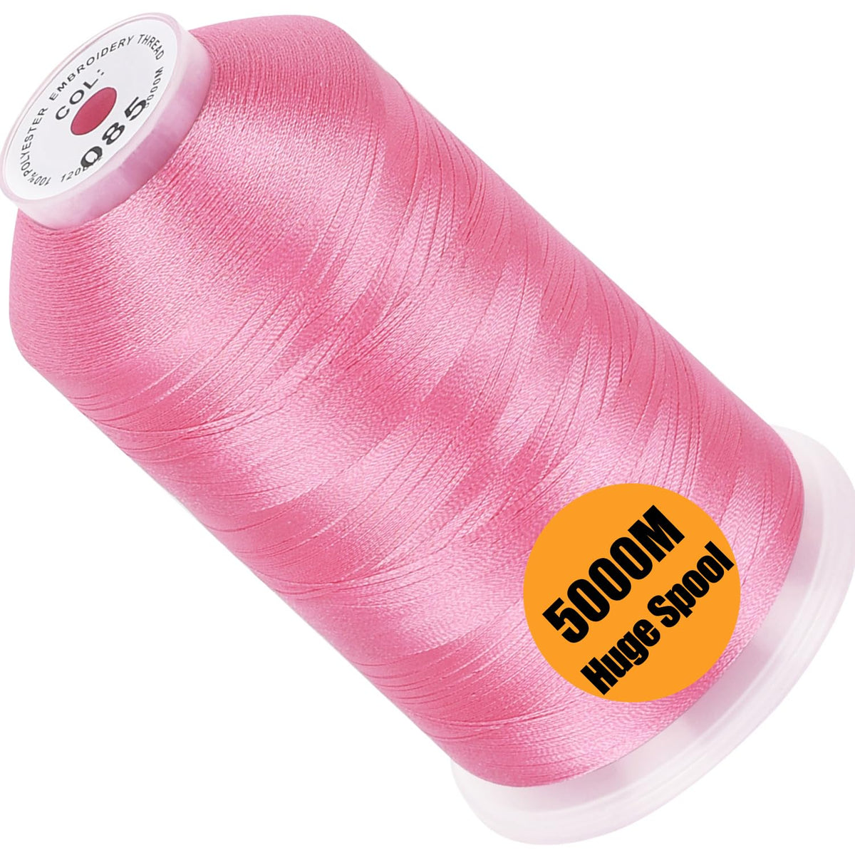 New brothread 5000M Huge Spool Embroidery Machine Thread - White Jansha Store