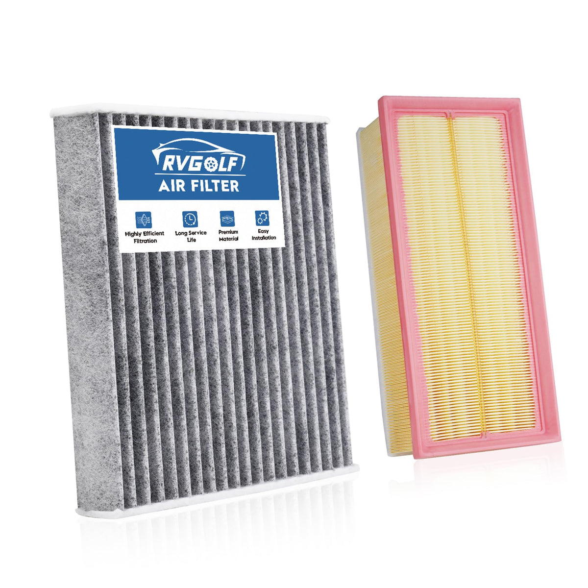 Not for Hybrid, Engine+Cabin Air Filter Fit 2015-2019 Sonata 2.4L (Gas) Jansha Store