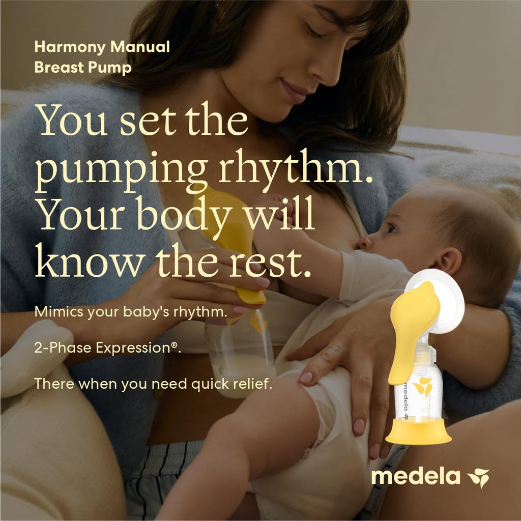 Medela Harmony Manual Breast Pump, On-the-Go, More Milk Output Jansha Store