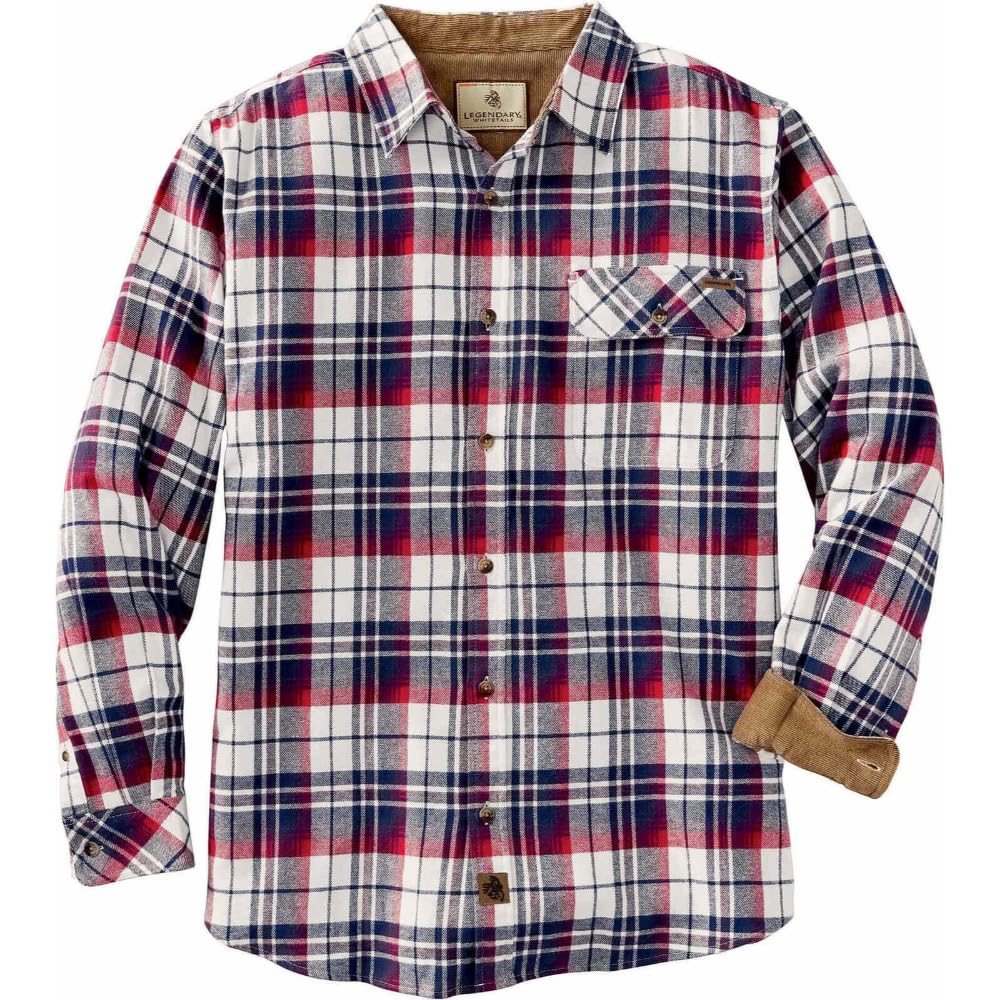 Legendary Whitetails Mens Flannel Long Sleeve Button Down 100% Cotton Shirt Jansha Store