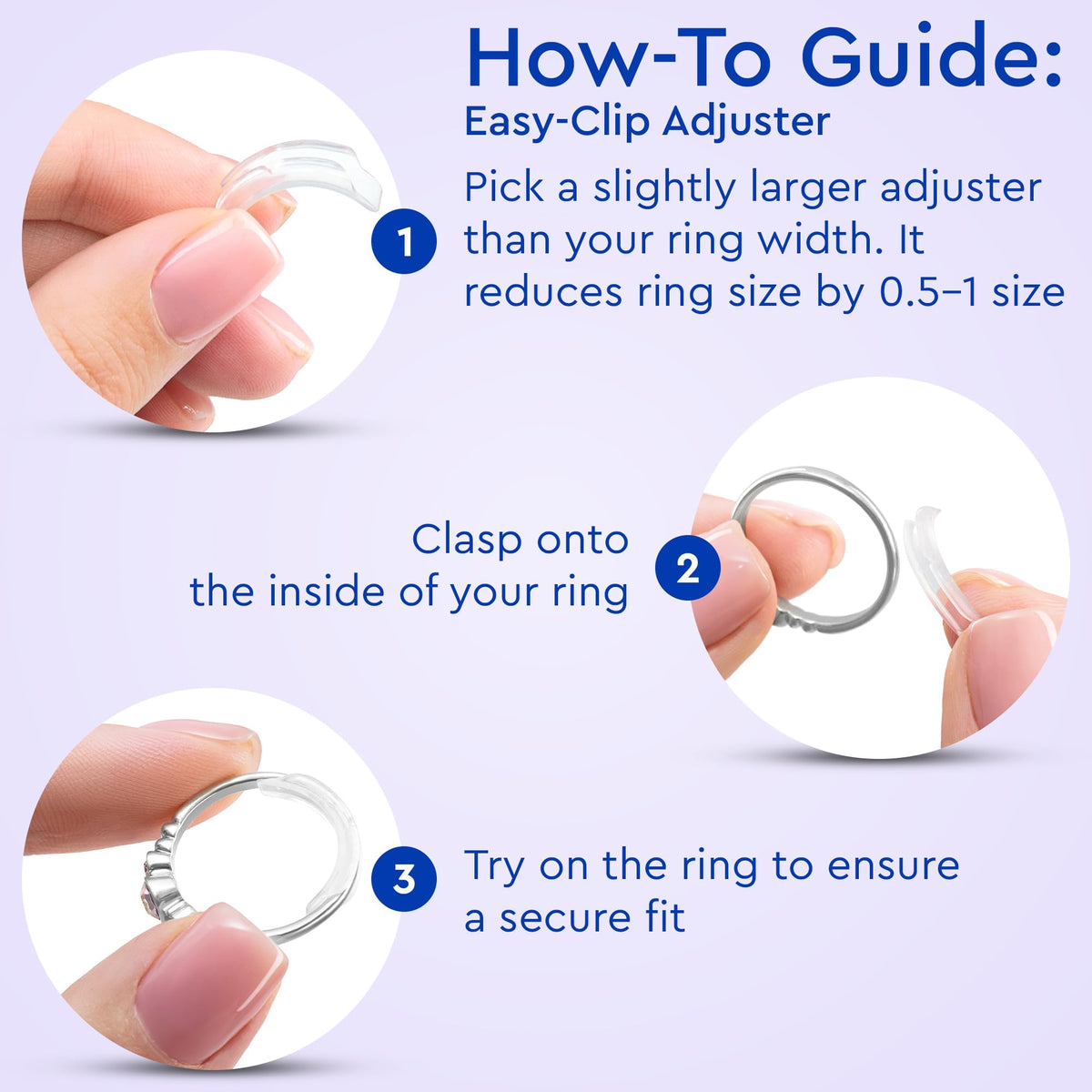 Ring Sizers for Loose Rings – Clip Ring Adjusters in 8 Sizes, Fits Flat Bands Up to 8 mm, Invisible Ring Guards for Women & Men Jansha Store