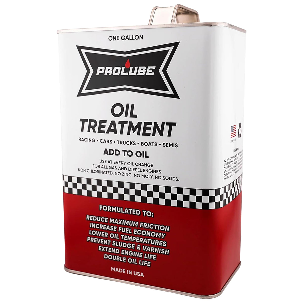 Prolube Oil Treatment - Engine Oil Additive for Gas & Diesel Engines - Reduces Wear, Noise, Vibration - Boosts Fuel Economy & Horsepower - Works on Transmissions & Differentials (1QT) Jansha Store