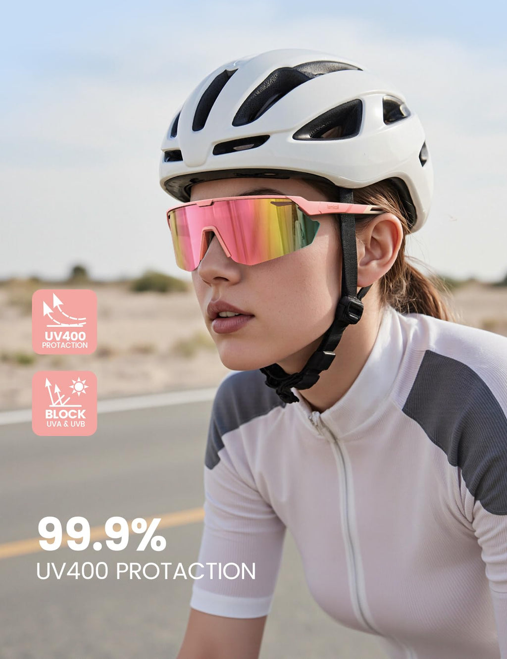 Lamicall 24g Polarized Sports Sunglasses for Men Women - UV400 Protection Sun Glasses for Baseball Running Cycling Fishing Jansha Store