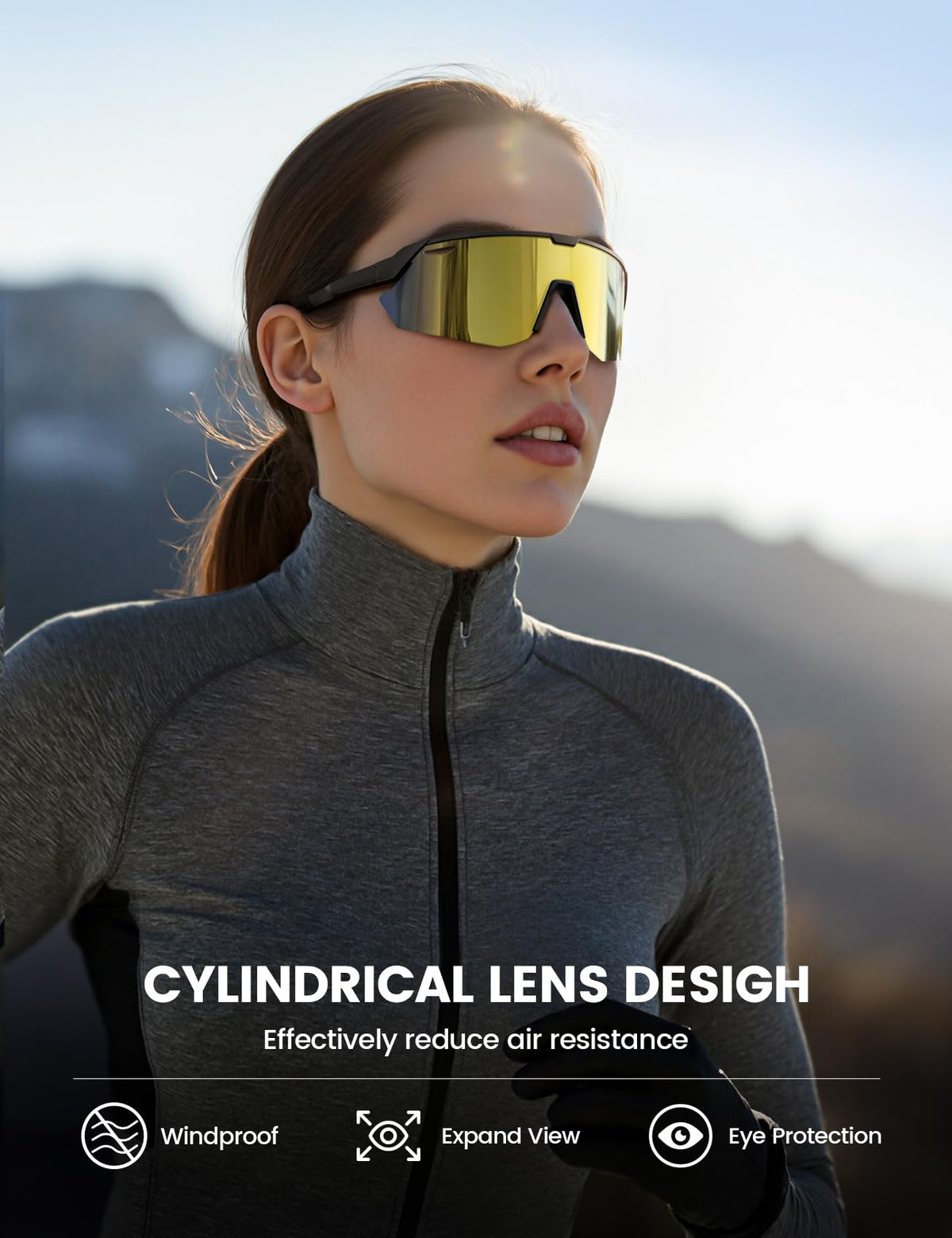 Lamicall 24g Polarized Sports Sunglasses for Men Women - UV400 Protection Sun Glasses for Baseball Running Cycling Fishing Jansha Store