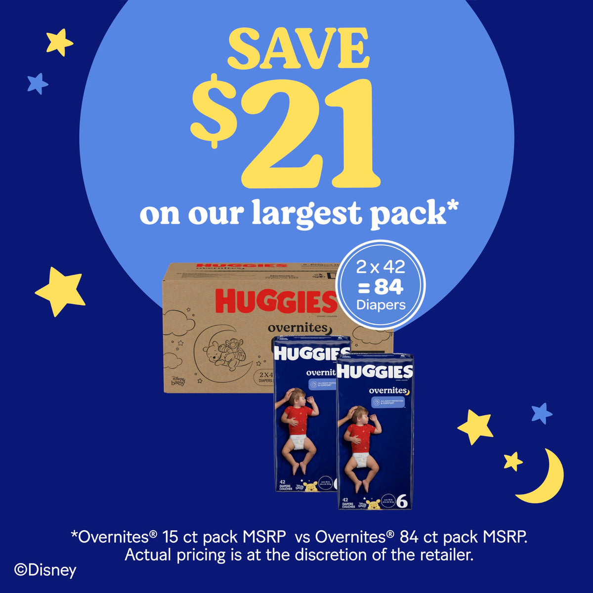 Huggies Overnites Diapers Size 5, 50 Count Jansha Store