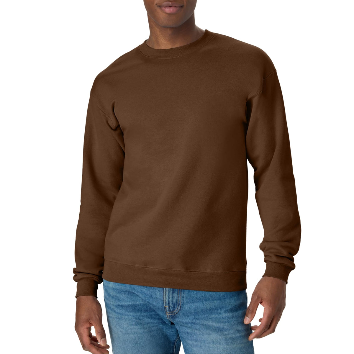 Hanes Men's Sweatshirt, EcoSmart Fleece Crewneck Sweatshirt, Big & Tall Available, 1 or 2-Pack Jansha Store