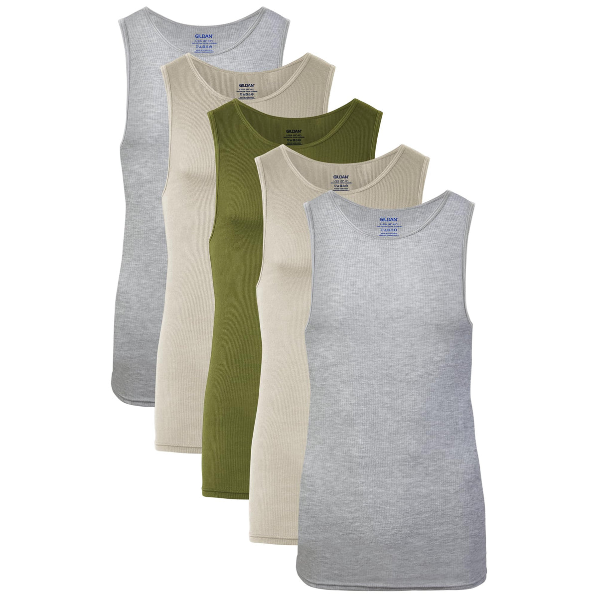 Gildan Men's A-Shirts Tanks Multipack Jansha Store