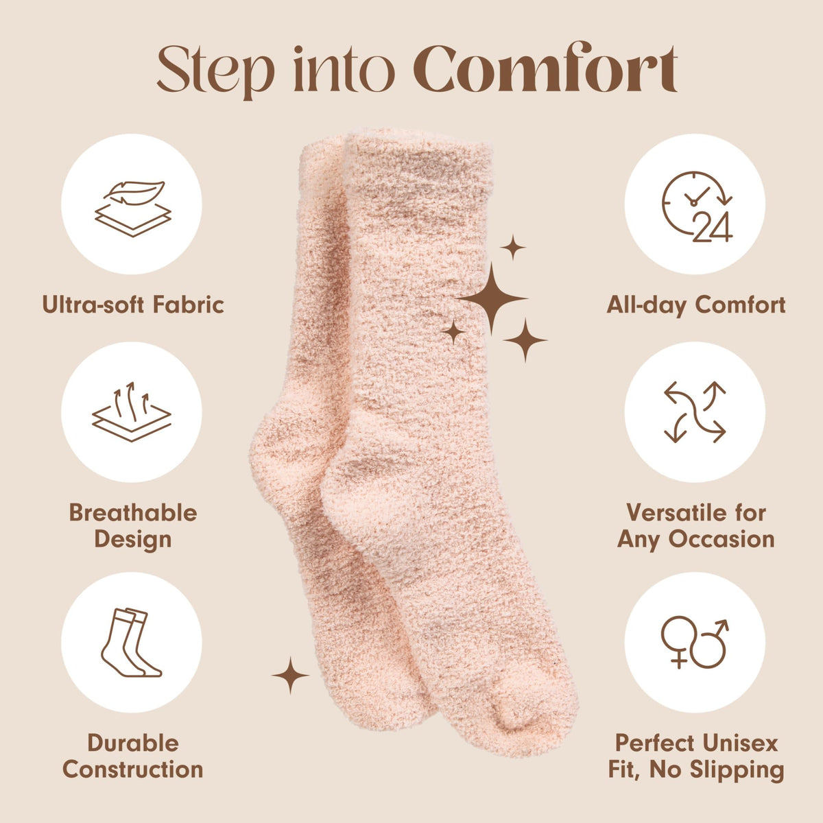 Unboxme Gifts Warm & Cozy Ultra-Luxe Cloud Fuzzy Socks, Gifts for Women Jansha Store