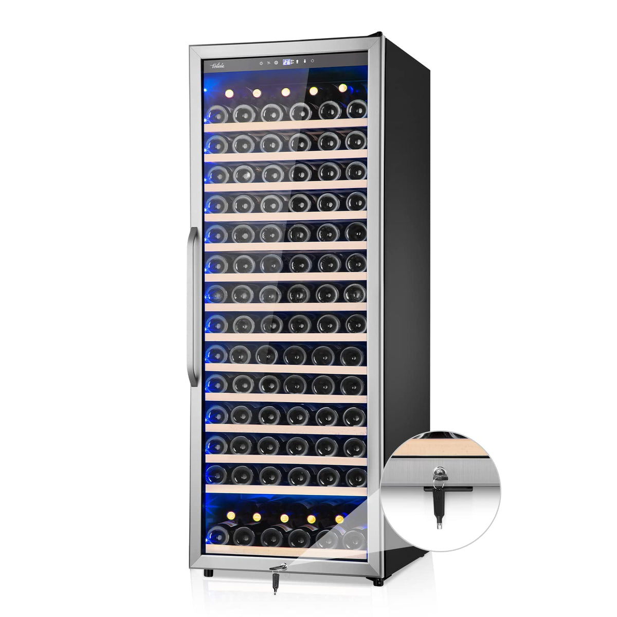 24 Inch Upgraded Dual Zone Wine and Beverage Refrigerator Cooler Jansha Store