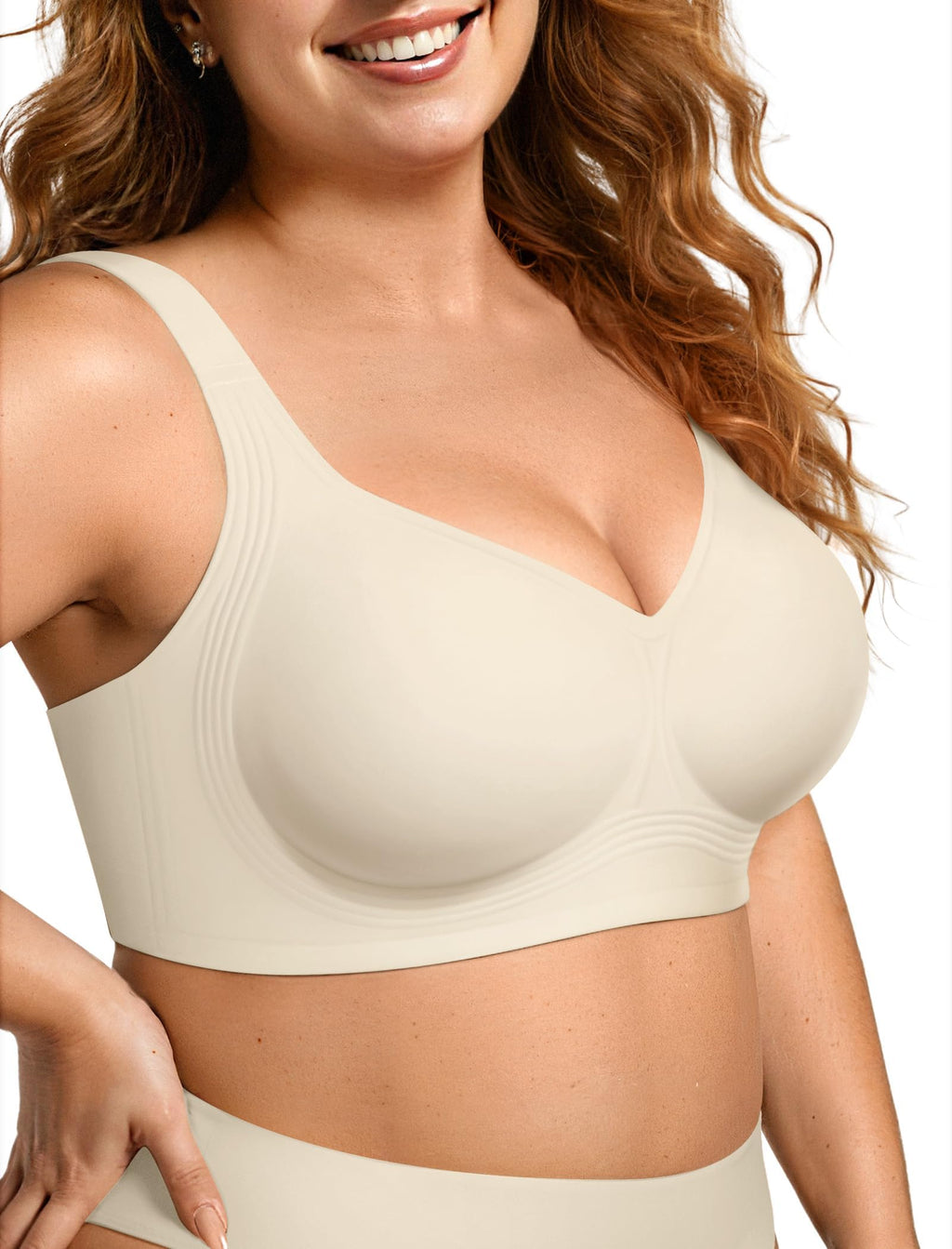 OEAK Womens Wireless Jelly Bras Plus Size Support Push Up Comfortable Bra Jansha Store