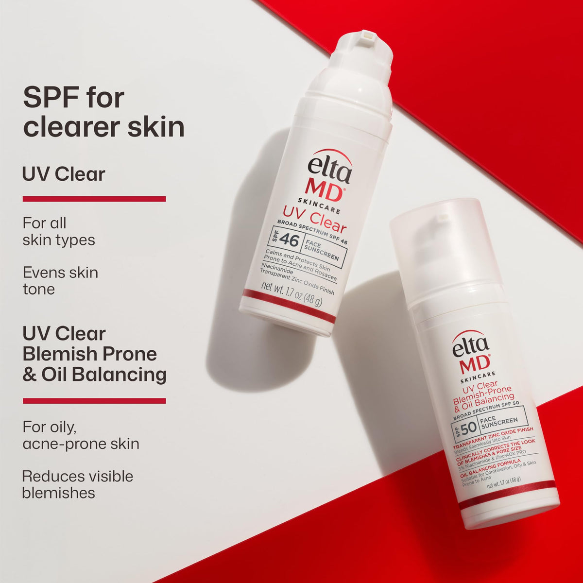 EltaMD UV Clear Face Sunscreen with Zinc Oxide, Oil-Free, SPF 46 and SPF 50 Jansha Store