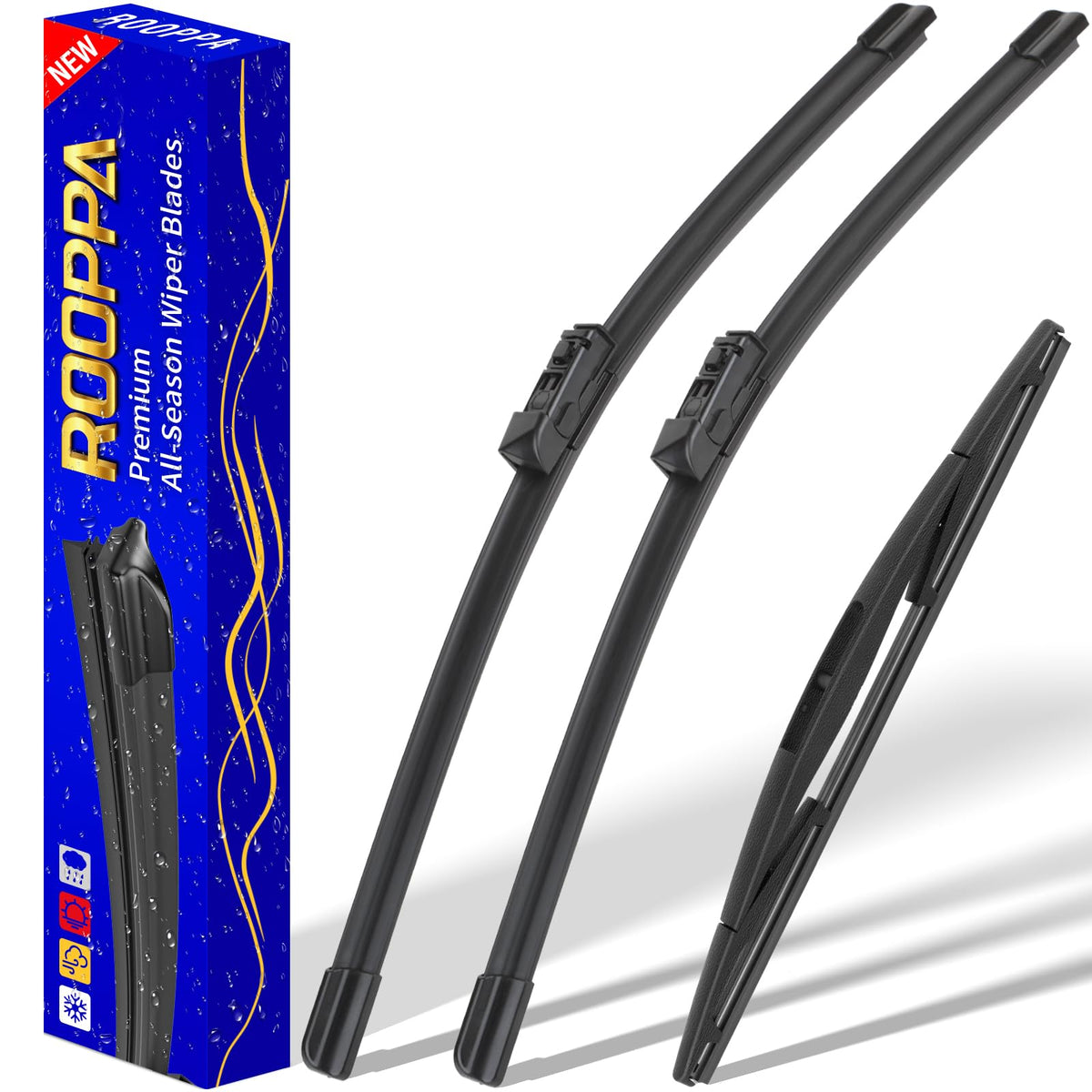 3 Wipers Fits Subaru Forester 2012-2018 Outback 2015-2019 Wiper Blades Jansha Store