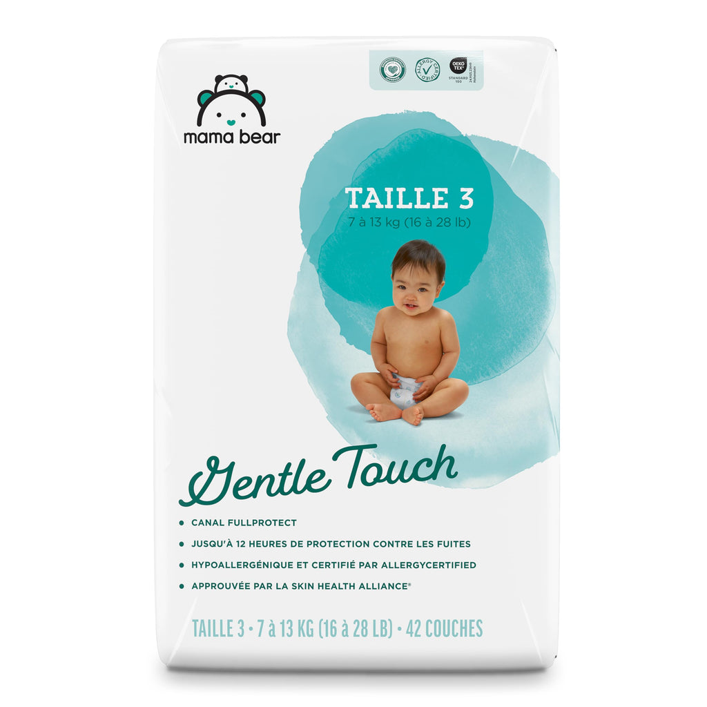 Amazon Brand - Mama Bear Gentle Touch Baby Diapers, Size 5, 27+ lb, Leak Protection, 12 Hours Protection, Wetness Indicator, Hypoallergenic, 132 Count (4 packs of 33) Jansha Store