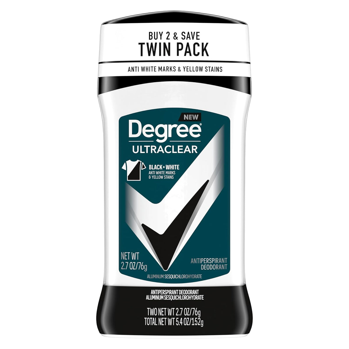 Degree Men UltraClear Antiperspirant Deodorant, 2 Count, 2.7 oz Jansha Store