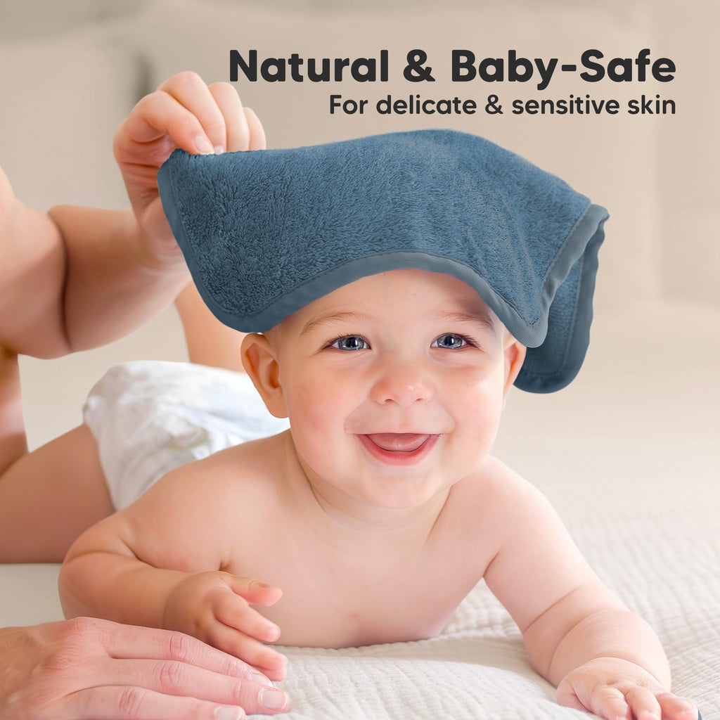 6-Pack Baby Washcloths, Soft Absorbent Washcloths for Face, Body (Rosy) Jansha Store