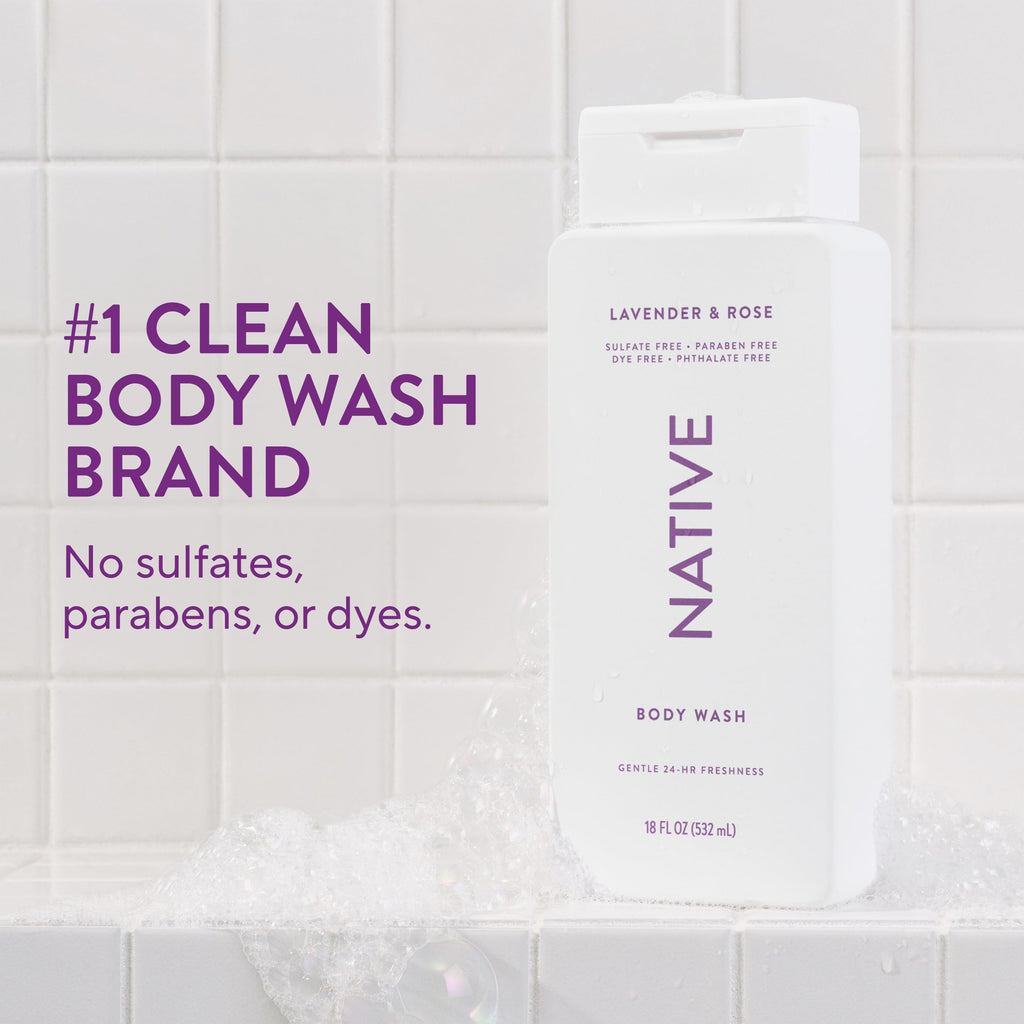 Native Clean Body Wash for Women & Men, Eucalyptus & Mint, 18 fl oz Jansha Store