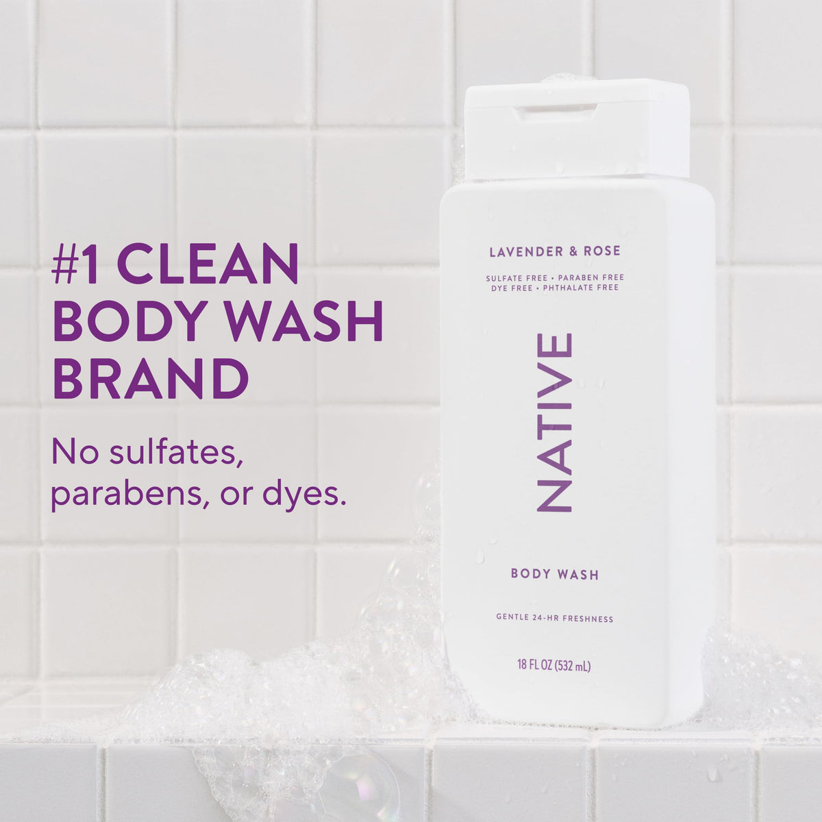 Native Clean Body Wash for Women & Men, Eucalyptus & Mint, 18 fl oz Jansha Store