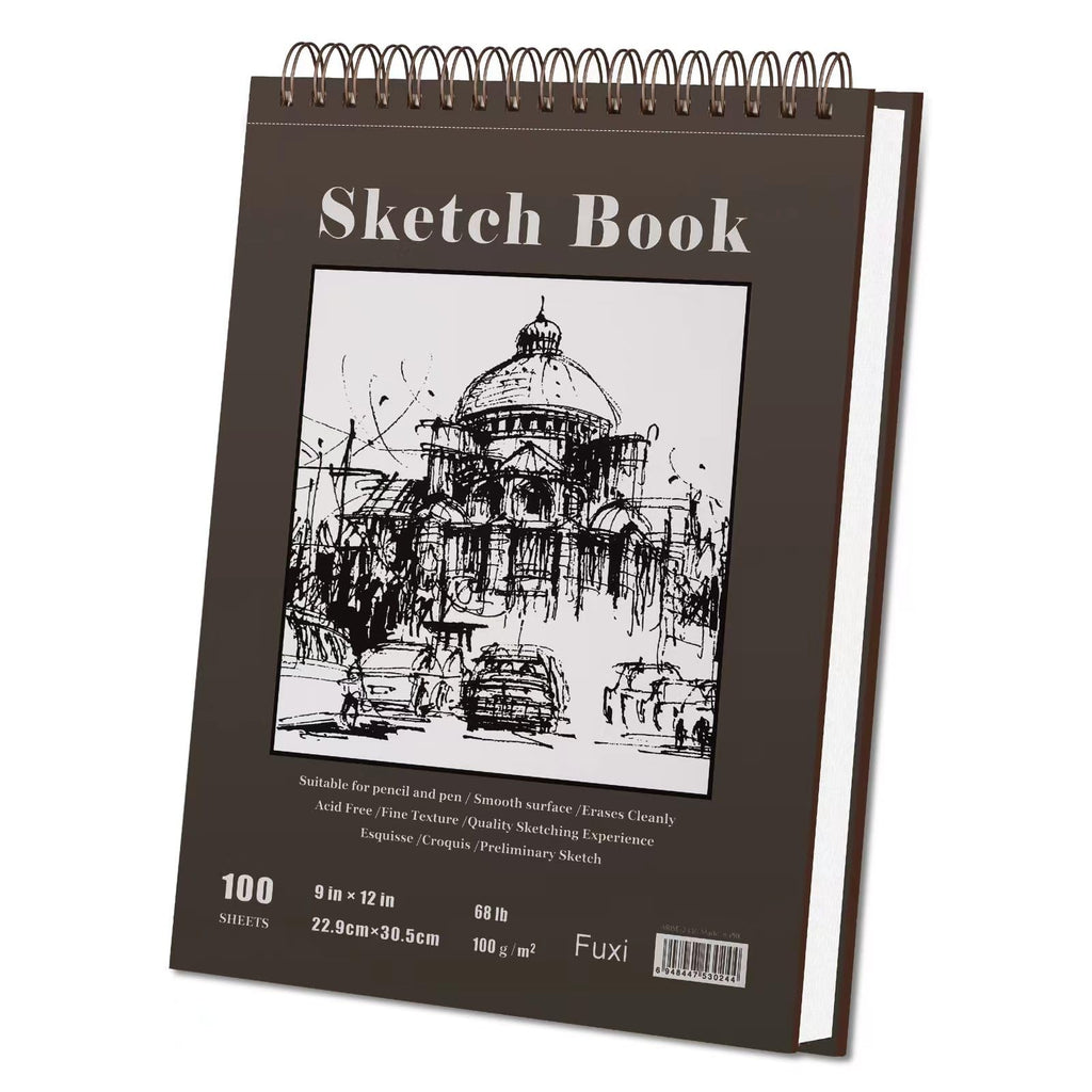 Fuxi Coloring Book & Sketchbook Set, 2-Pack, 9 x 12 in Jansha Store
