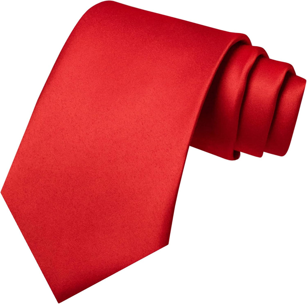 JEMYGINS Solid Color Tie Mens Necktie for Business and Wedding Jansha Store