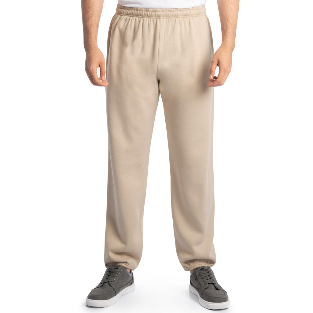 Fruit of the Loom Eversoft Fleece Elastic Bottom Sweatpants with Pockets, Relaxed Fit, Moisture Wicking, Breathable Jansha Store