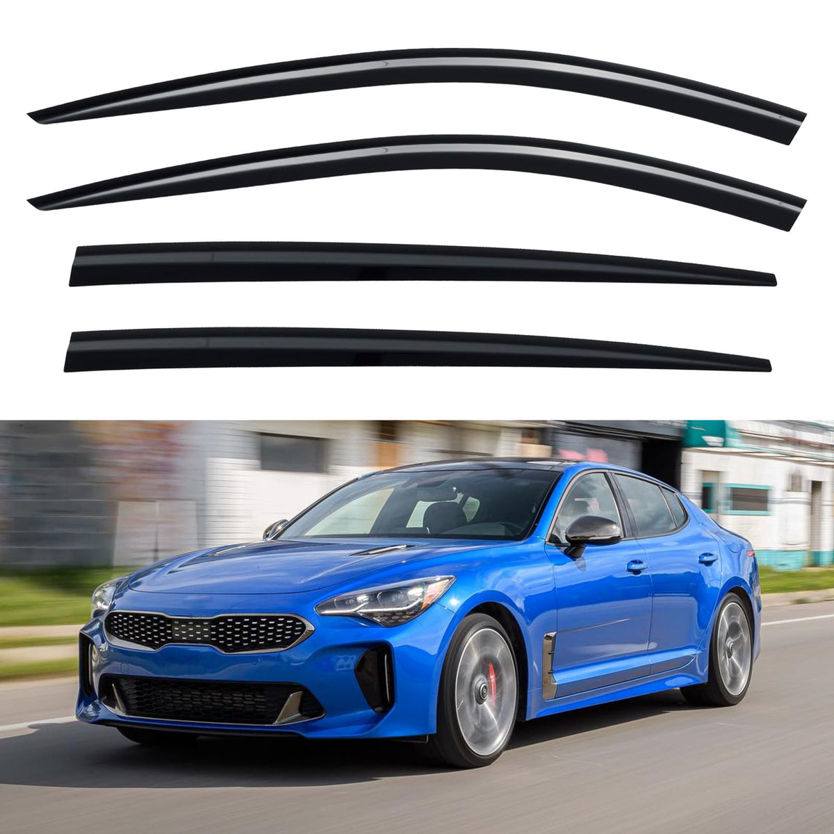 Window Visors Rain Guards for 2015-2026 Ford F150 Crew/SuperCrew Cab Jansha Store
