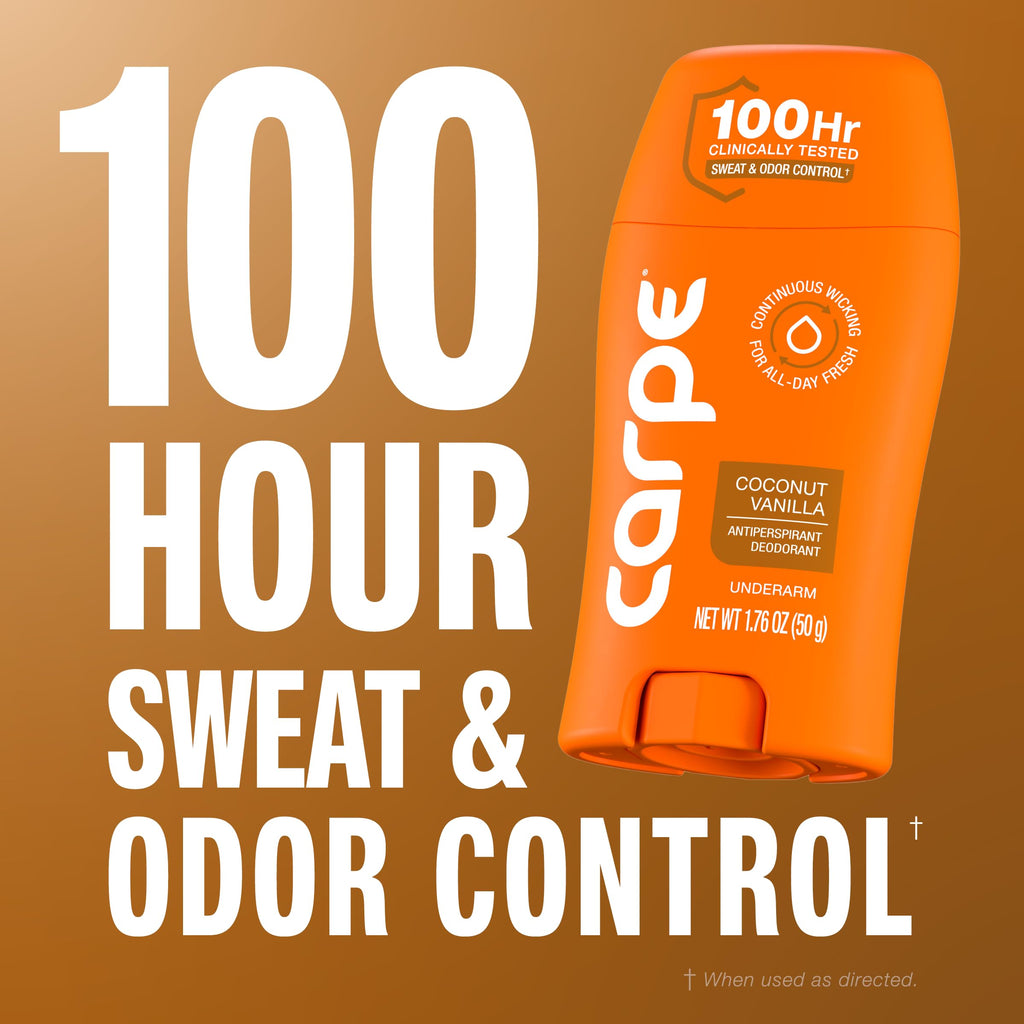 Carpe 100-Hour Antiperspirant Deodorant, Mountain Breeze - 2 Pack Jansha Store