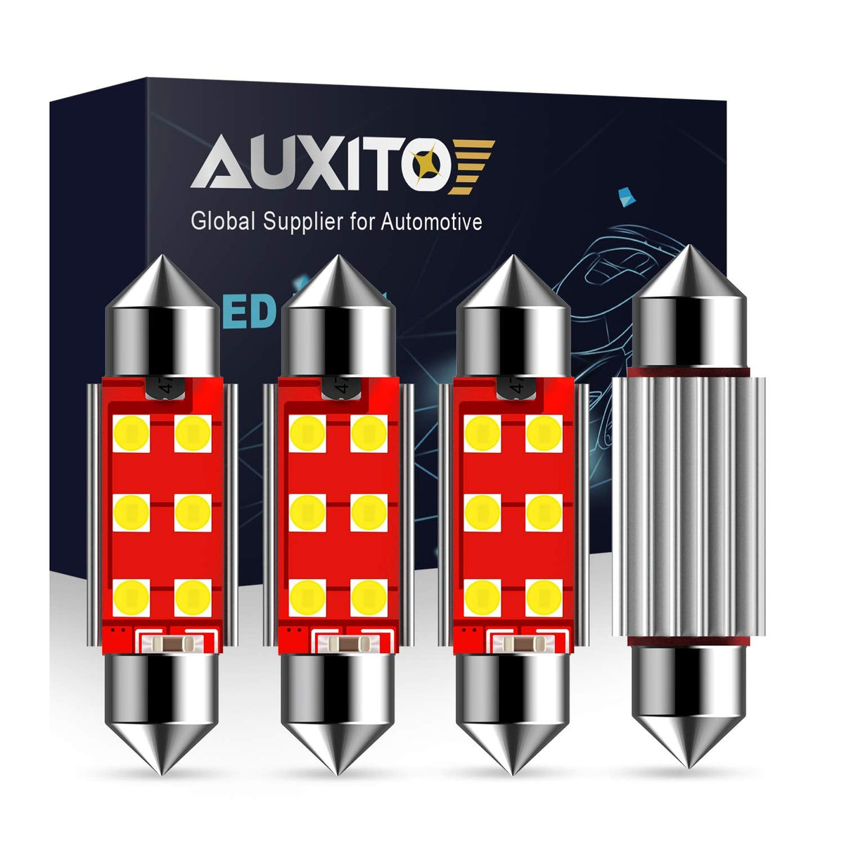 AUXITO 912 921 LED Bulb for Backup Light Reverse Lights High Power 2835 15-SMD Chipsets Error Free T15 906 922 W16W Bulbs, 6000K White, Automotive Light Bulbs (Upgraded, Pack of 2) Jansha Store