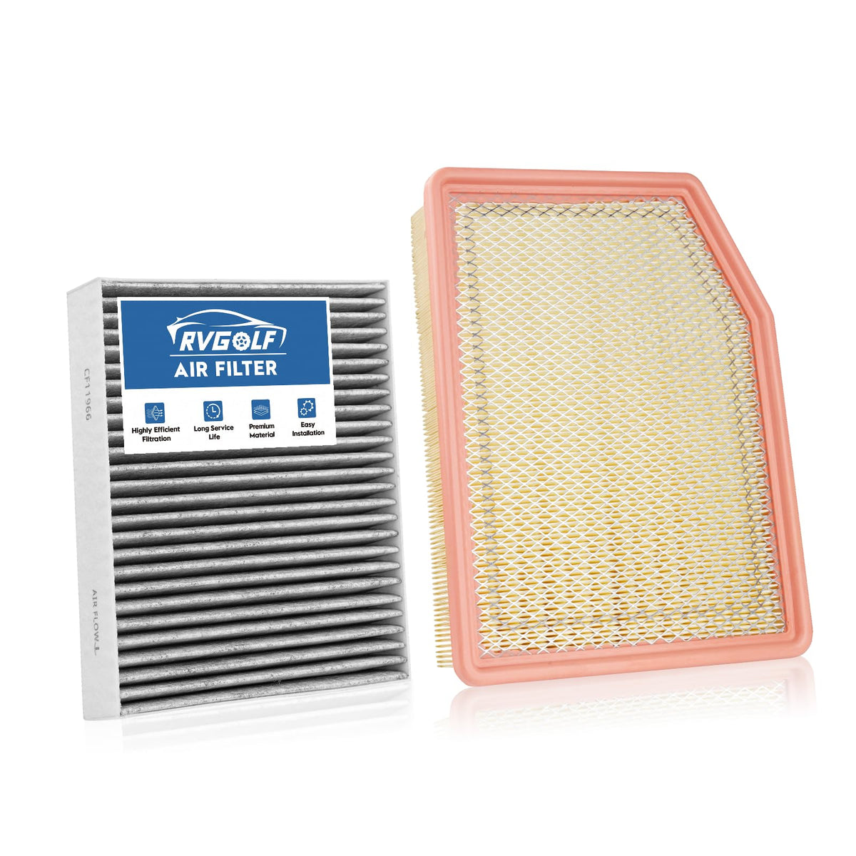 Not for Hybrid, Engine+Cabin Air Filter Fit 2015-2019 Sonata 2.4L (Gas) Jansha Store