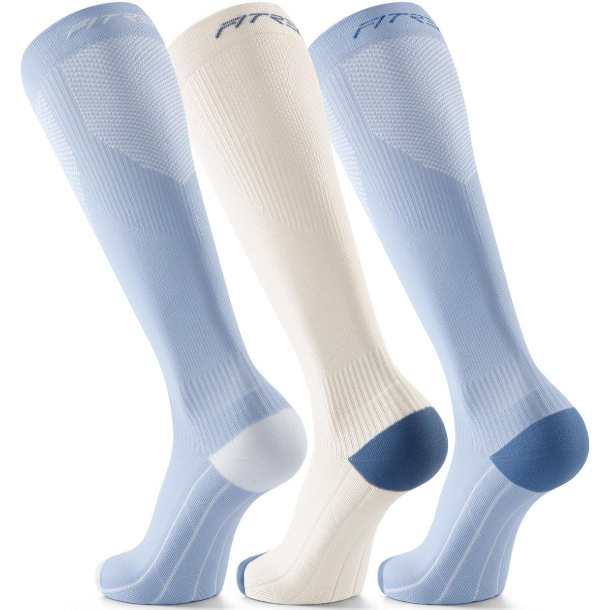 FITRELL 3 Pairs Compression Socks for Women and Men 20-30mmHg-Circulation Support Socks Jansha Store