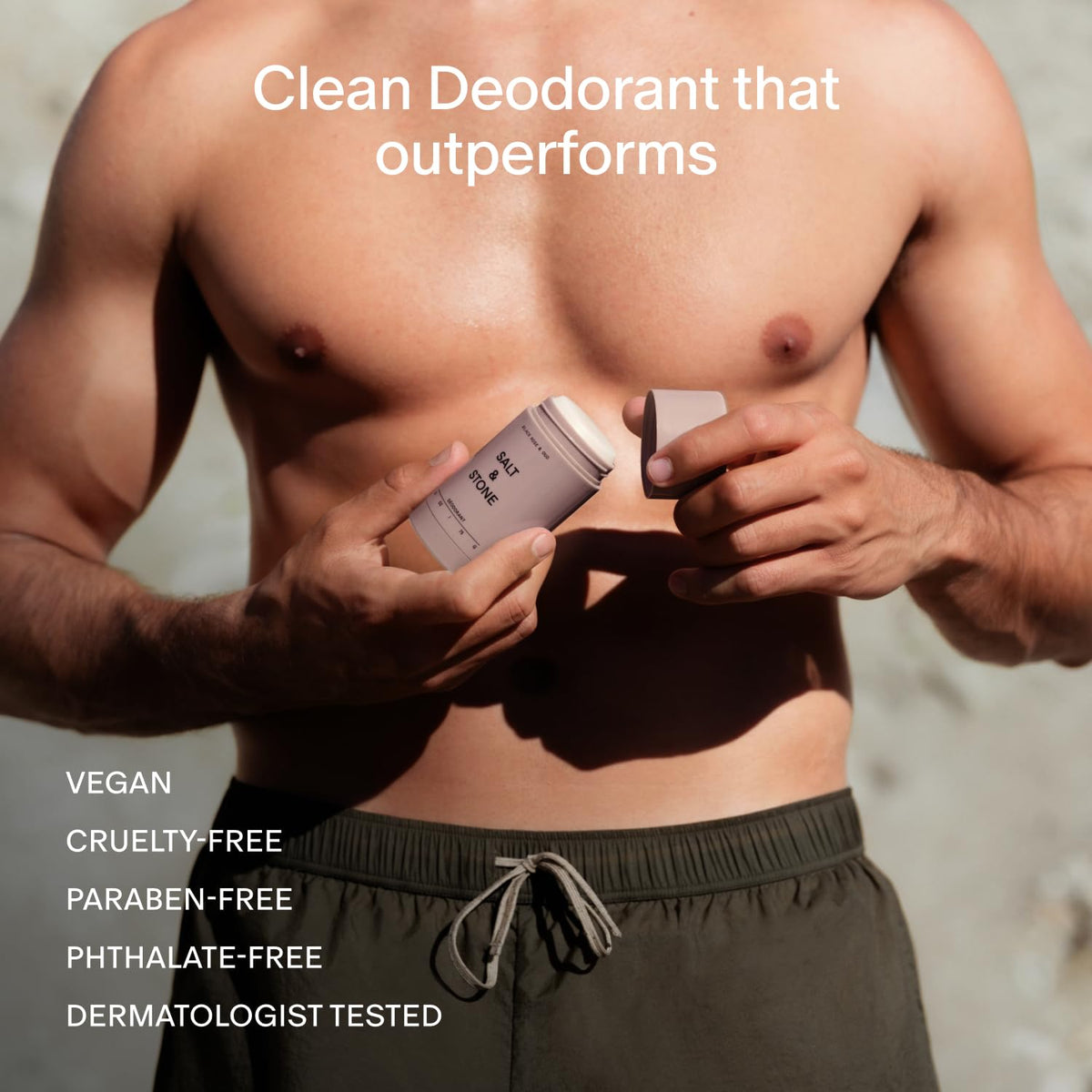 Salt & Stone Aluminum-Free Deodorant for Women & Men Saffron & Cedar 2.6 oz Jansha Store