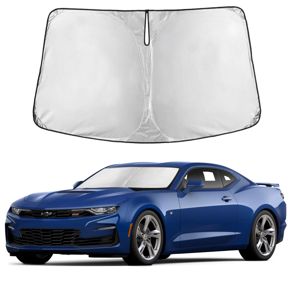 Autovir Windshield Sun Shade, Foldable Car Window Shades, 280T Visor Shade Jansha Store
