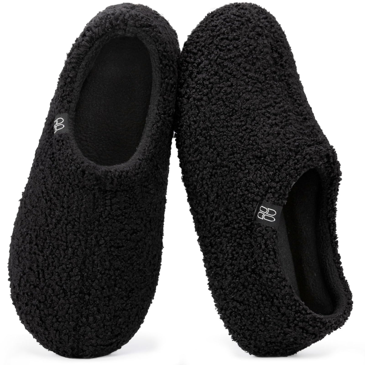 HomeTop Women's Fuzzy Curly Fur Fleece Lining Memory Foam Loafer Slippers Jansha Store