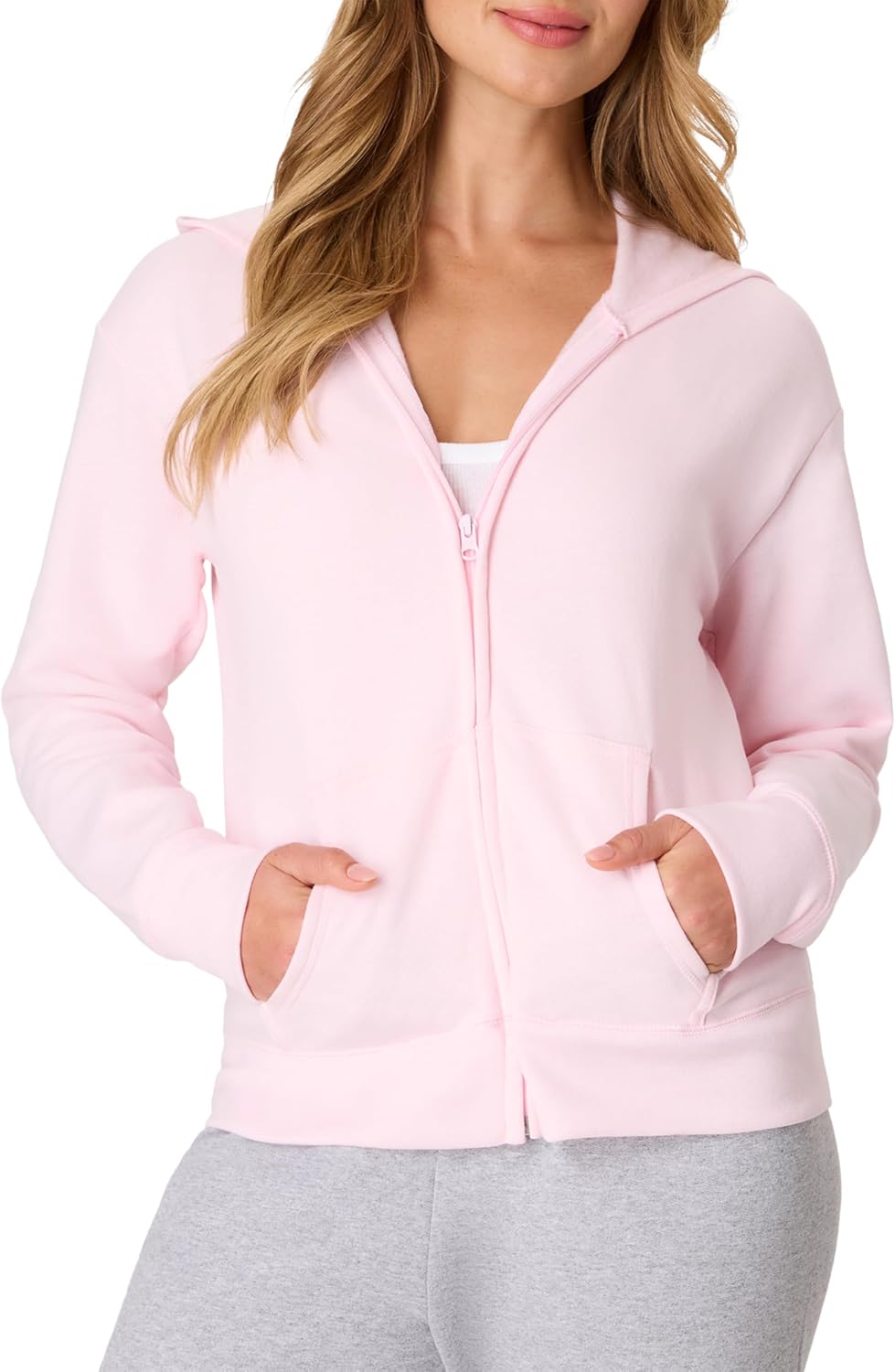 Hanes Women's EcoSmart Fleece Sweatshirt for Women, Soft Midweight - Full-Zip Hoodie, Sweatshirt, or 1/4 Zip Jansha Store