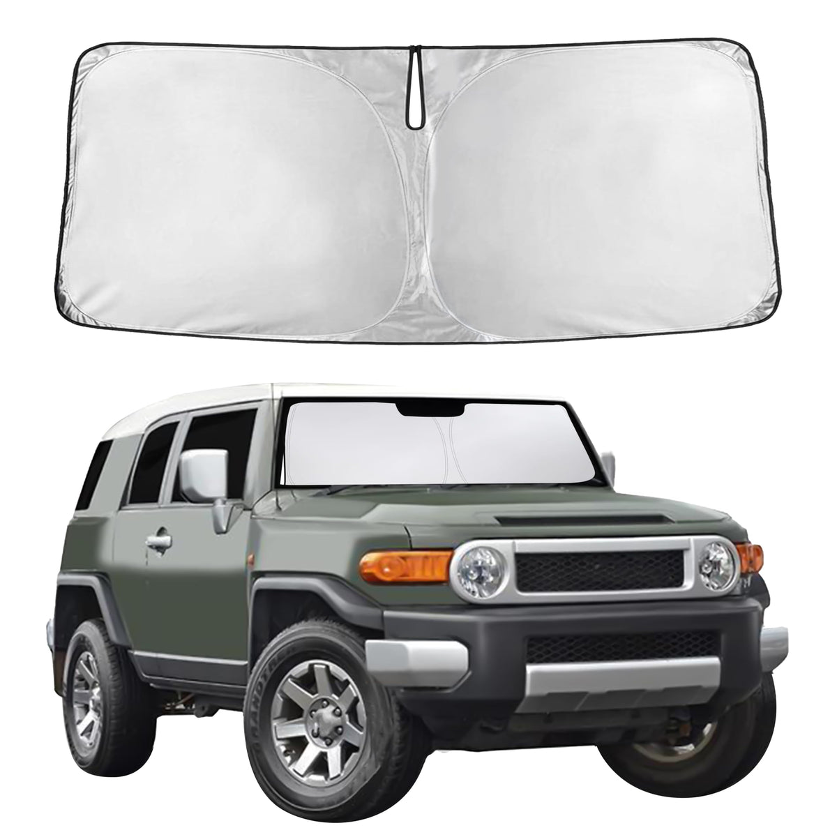 EcoNour Car Windshield Sun Shade, Front Window Sun Blocker for SUVs,Sedan Jansha Store