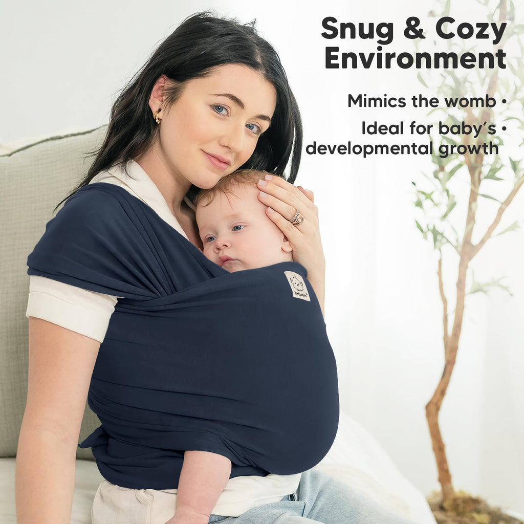 KeaBabies Baby Wrap Carrier, All in 1 Original Baby Carrier, Trendy Black Jansha Store