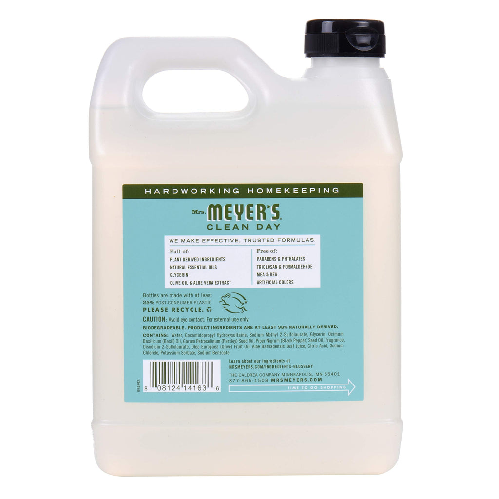 MRS. MEYER'S CLEAN DAY Hand Soap Refill, Lemon Verbena Scent, 33 Fl Oz Bottle Jansha Store