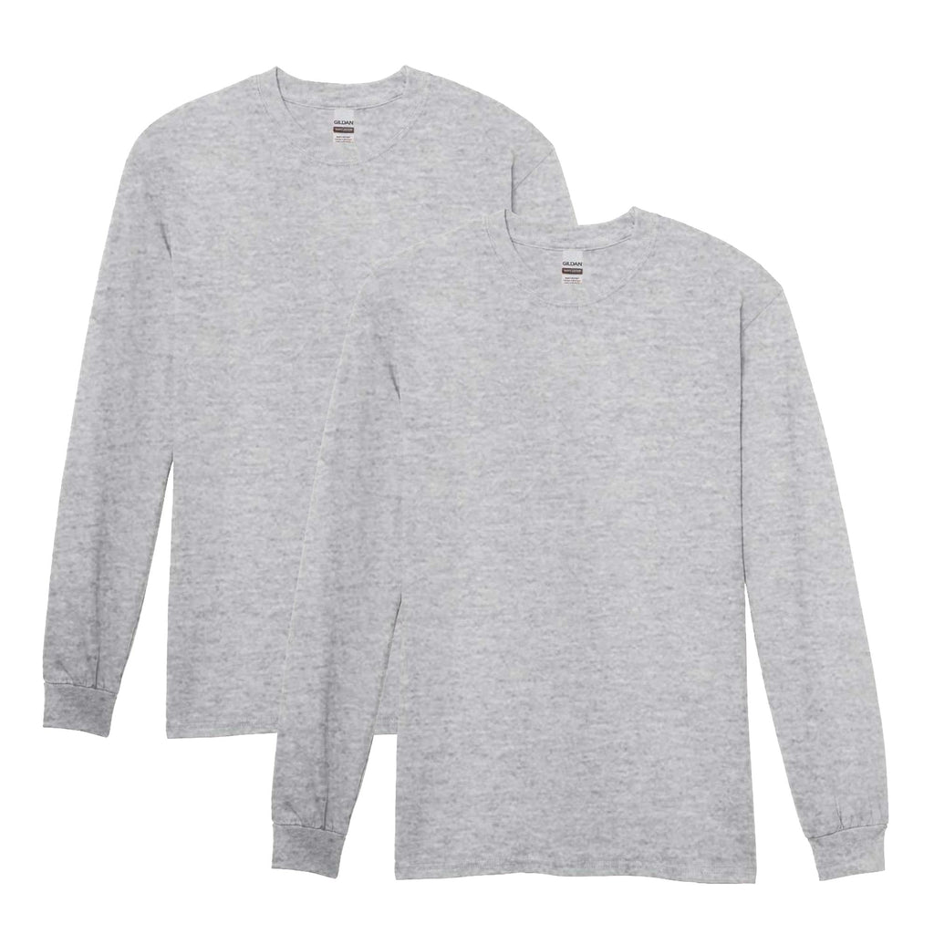 Gildan Adult Heavy Cotton Long Sleeve T-Shirt, Style G5400, 2-Pack Jansha Store