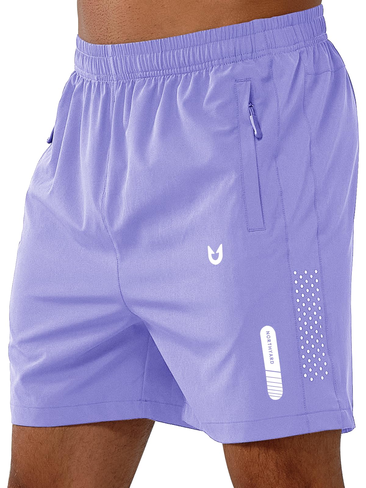 NORTHYARD Men's Athletic Running Shorts Gym Workout 7"/9"/5" Zipper Pockets Jansha Store