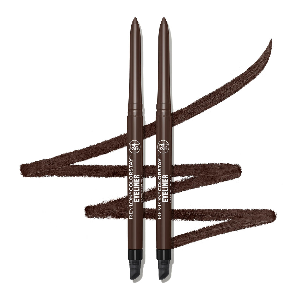 Revlon ColorStay Pencil Waterproof Eyeliner, 201 Black, 2 pack Jansha Store