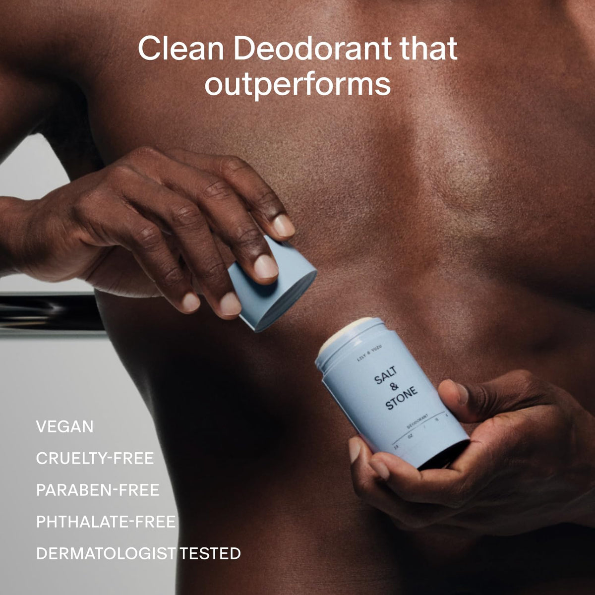 Salt & Stone Aluminum-Free Deodorant for Women & Men Saffron & Cedar 2.6 oz Jansha Store