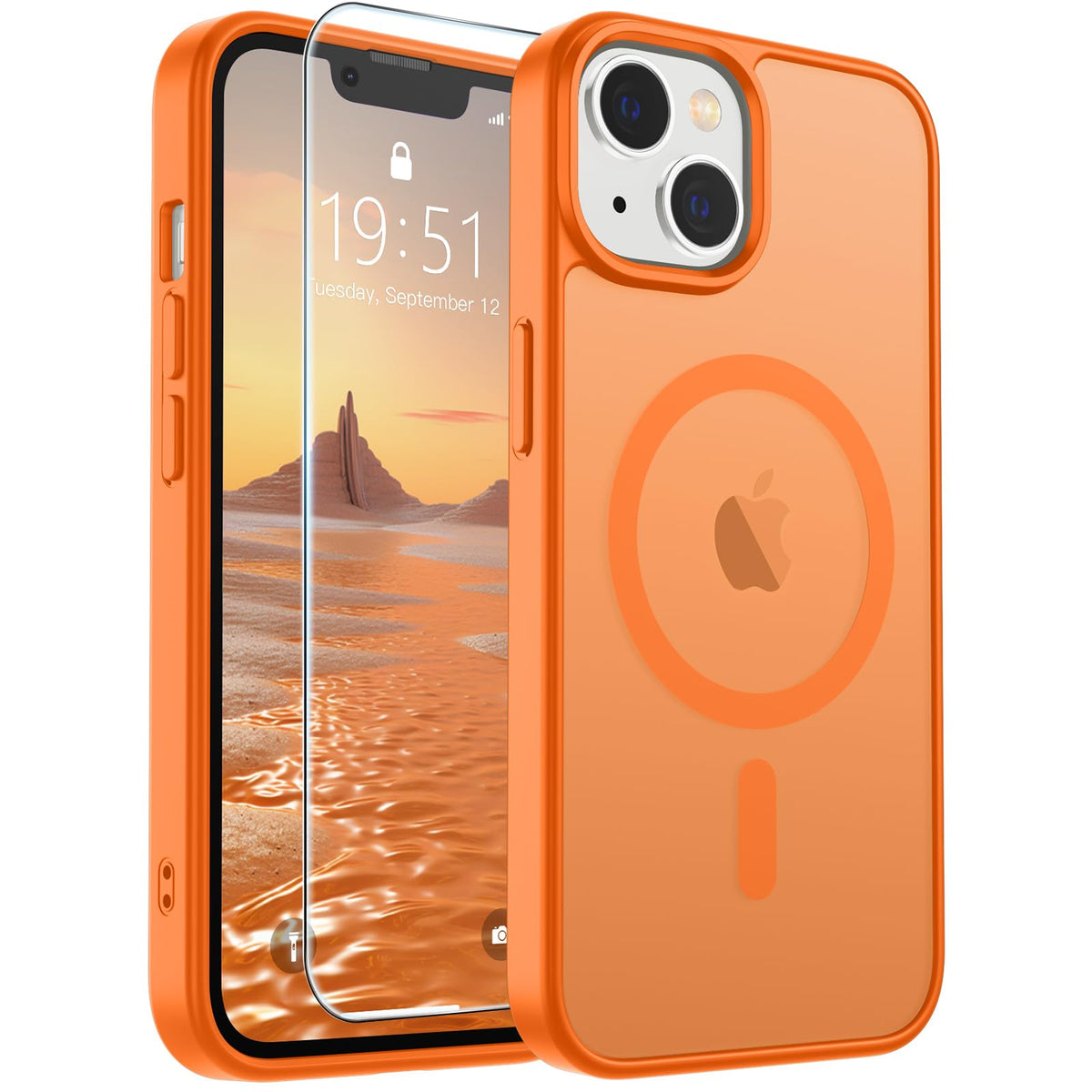 SUPFINE Magnetic for iPhone 12 Mini Case/iPhone 13 Mini Case Black Jansha Store