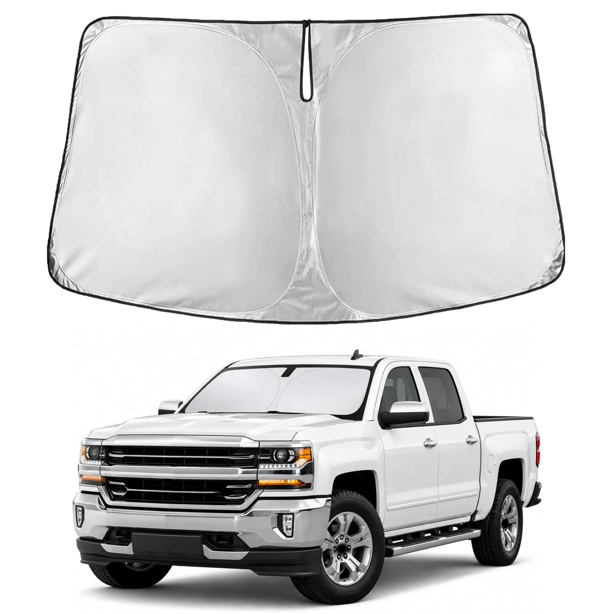 Autovir Windshield Sun Shade, Foldable Car Window Shades, 280T Visor Shade Jansha Store